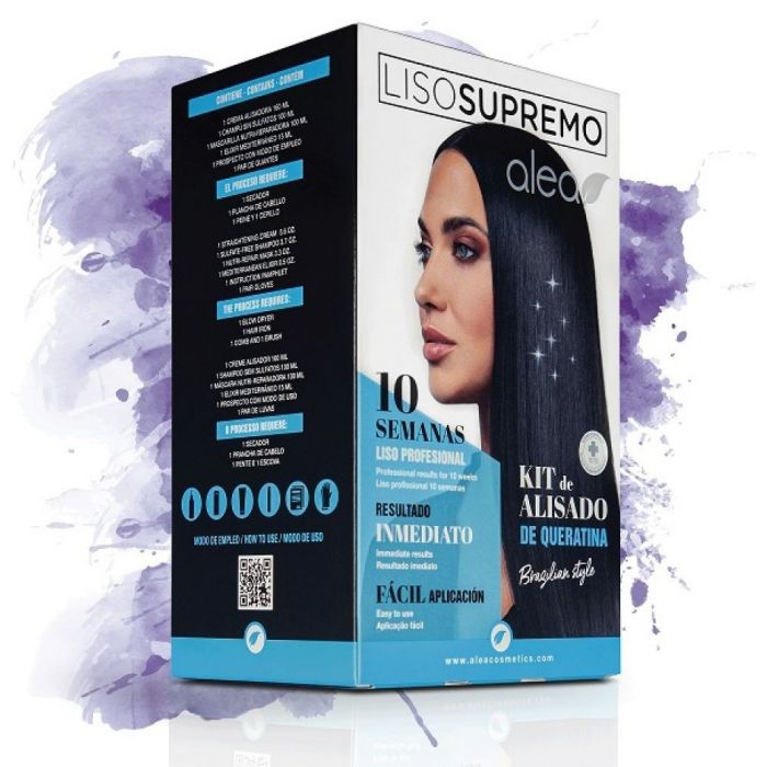 Набор косметики Liso Supremo Kit de alisado de keratina Alea, 5 unidades paul oscar набор для кератинового выпрямления волос smoothies passion fruit 1000 1000 мл