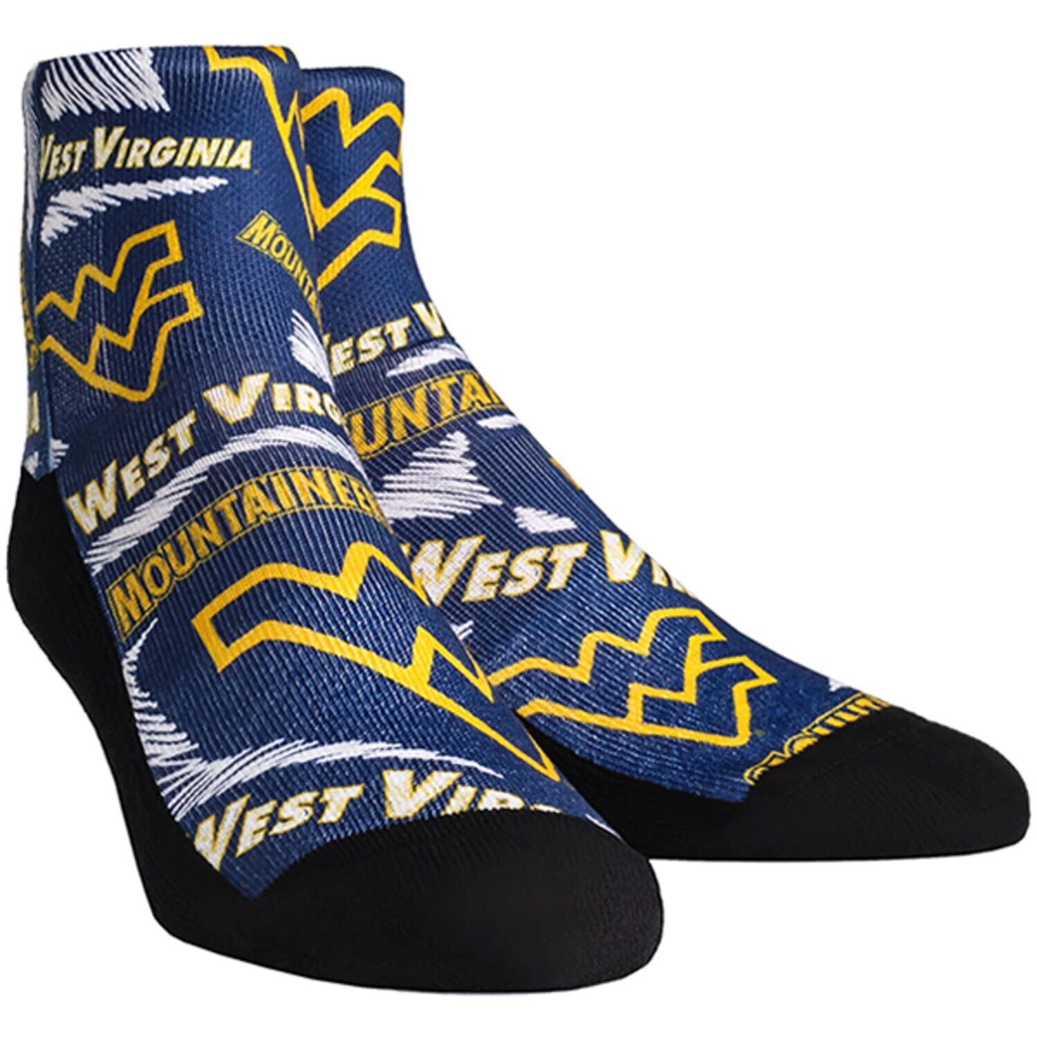 

Женские белые носки с логотипом West Virginia Mountaineers Crew