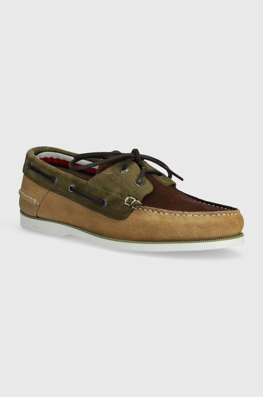 

Замшевые мокасины TH BOAT SHOE CORE C BLOCK SUEDE Tommy Hilfiger, зеленый