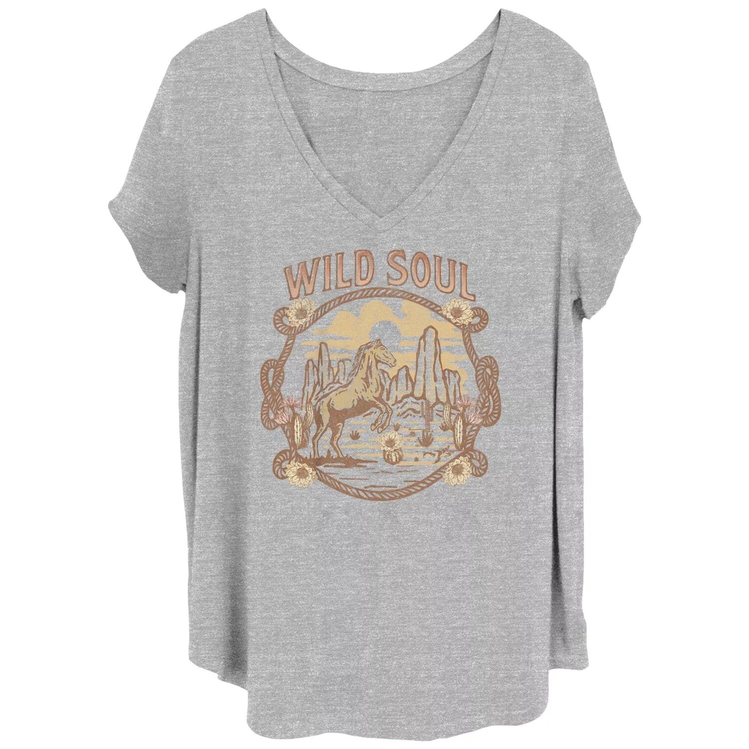 

Футболка Juniors' Plus Wild Soul с рисунком Desert Horse Licensed Character