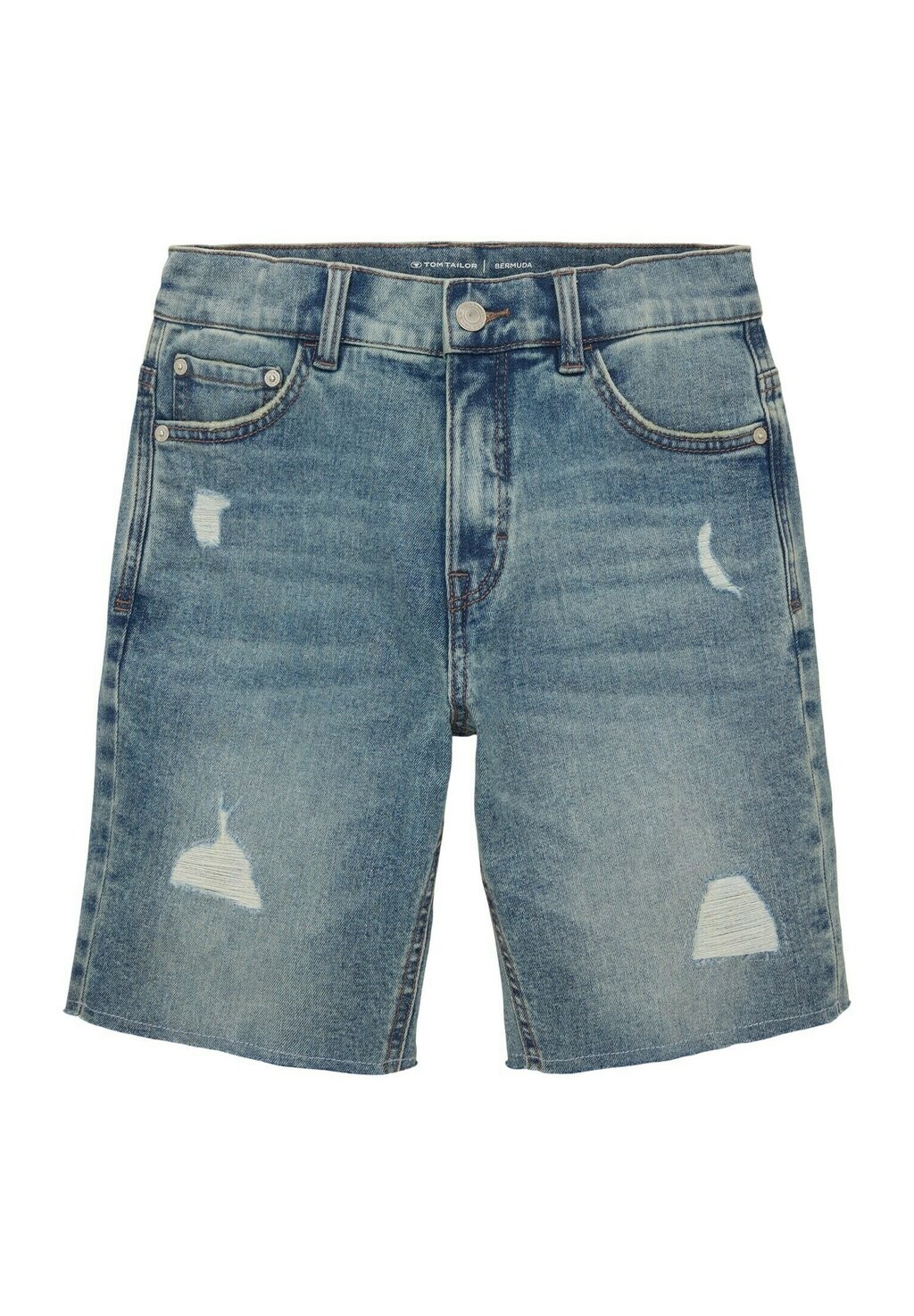 

Джинсовые шорты RELAXED BERMUDAS TOM TAILOR, цвет destroyed bleached blue denim