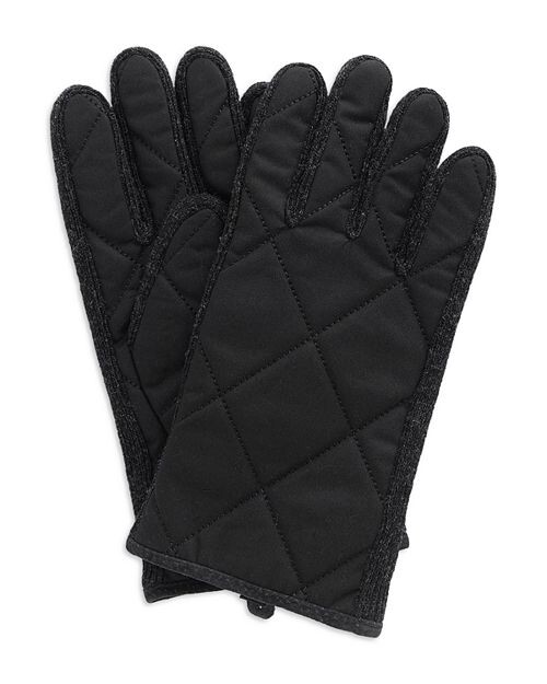 

Вощеные хлопковые перчатки Winterdale Barbour, цвет Black