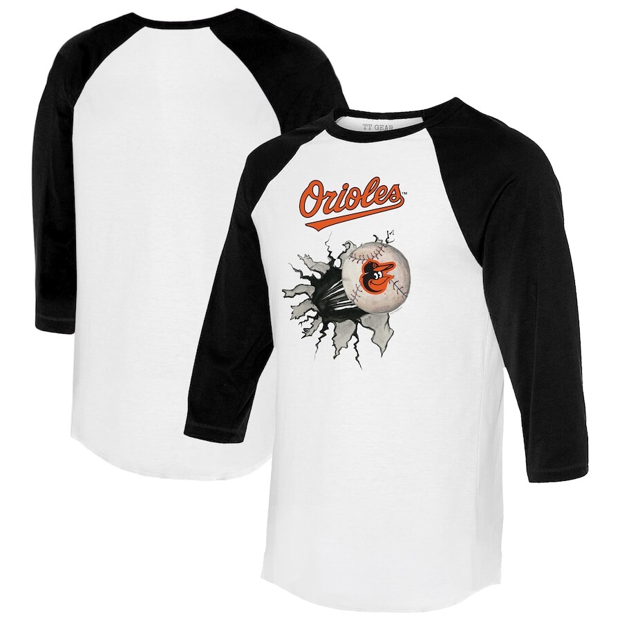

Футболка с длинным рукавом Tiny Turnip Baltimore Orioles, белый