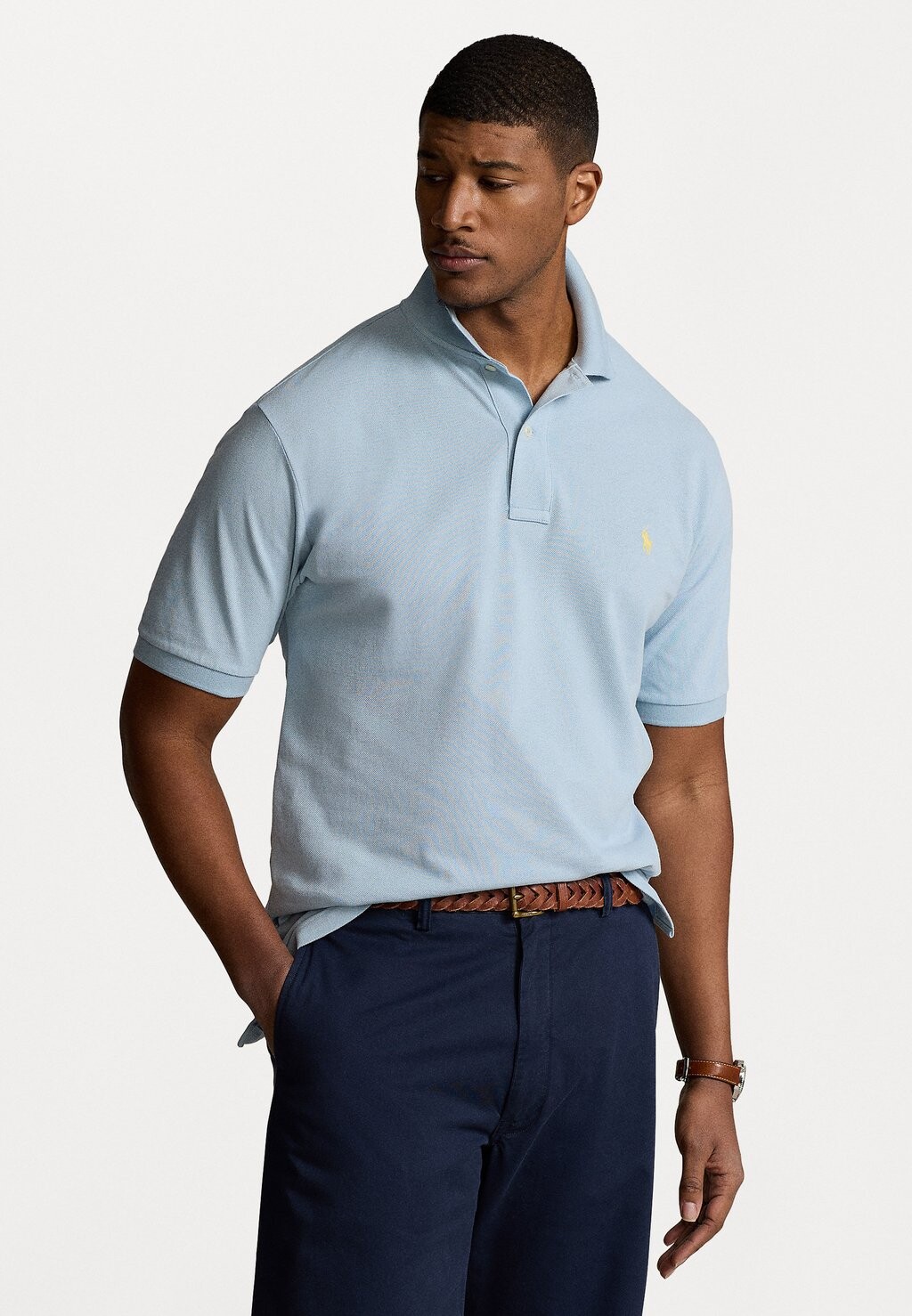 

Рубашка поло Polo Ralph Lauren Big & Tall, светло-синий