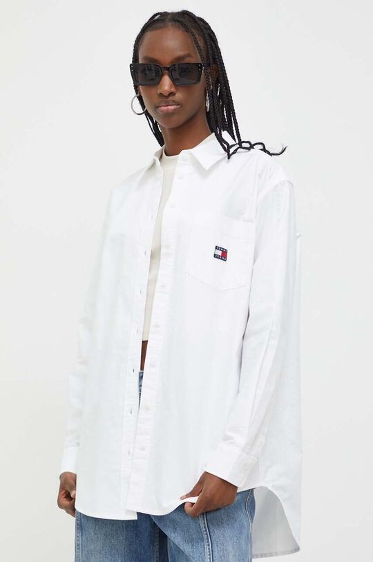 

Хлопчатобумажная рубашка Tommy Jeans, белый