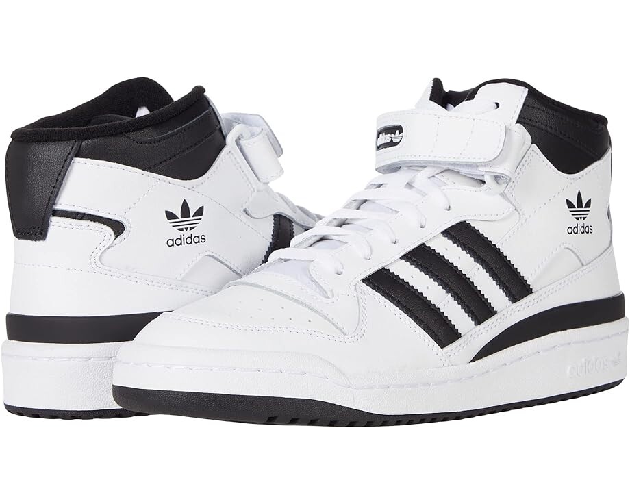

Кроссовки Adidas Forum Mid, цвет Footwear White/Core Black/Footwear White