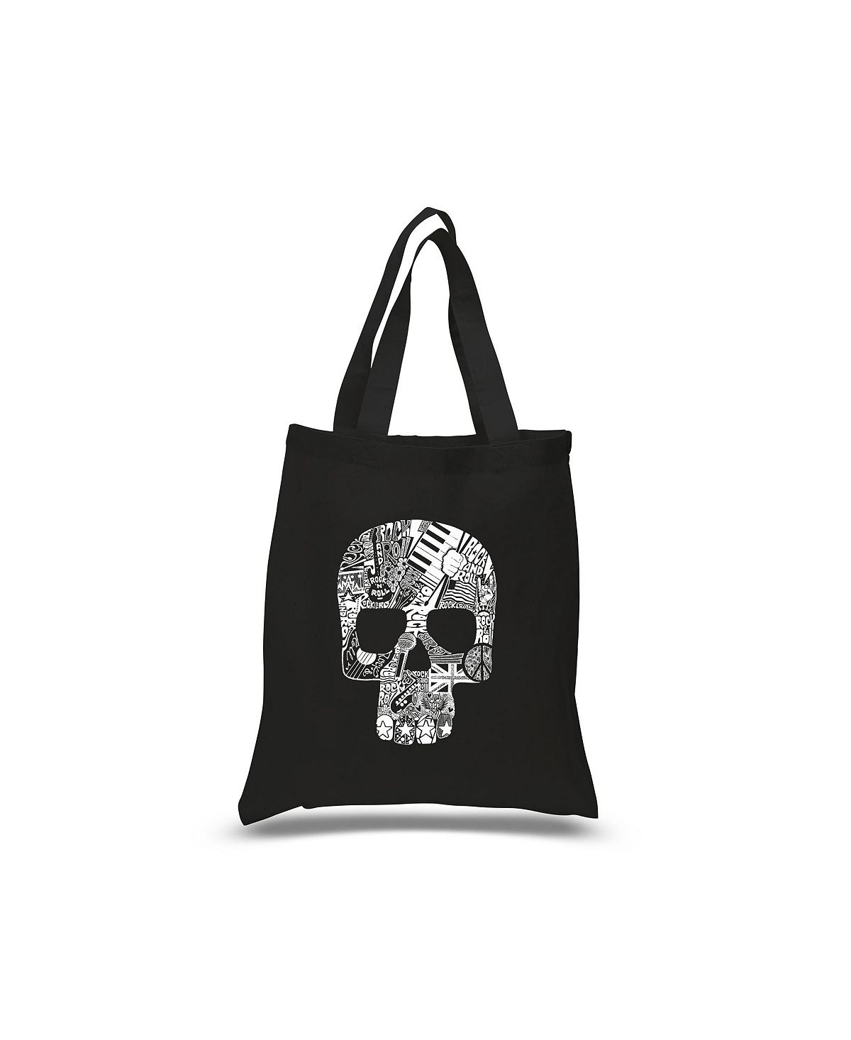 цена Рок-н-ролльный череп — сумка Word Art LA Pop Art, черный
