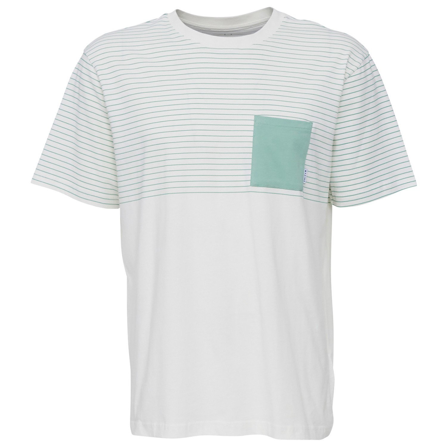 

Футболка Mazine Felton Striped T, цвет Offwhite/Cobalt Green