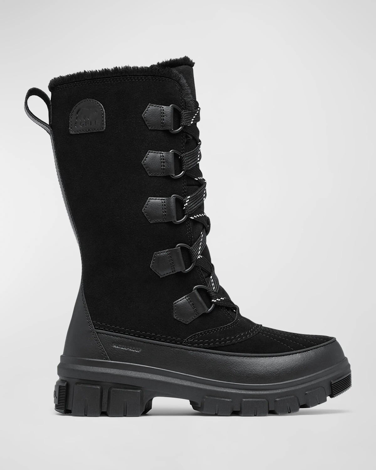 

Зимние высокие сапоги Tivoli Resort из замши Sorel, цвет Black, Natural