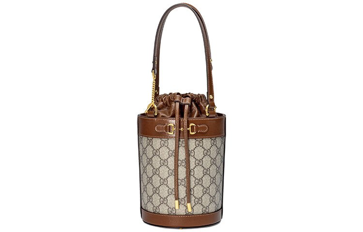 

Сумка GUCCI 1955 через плечо, коричневый/серый