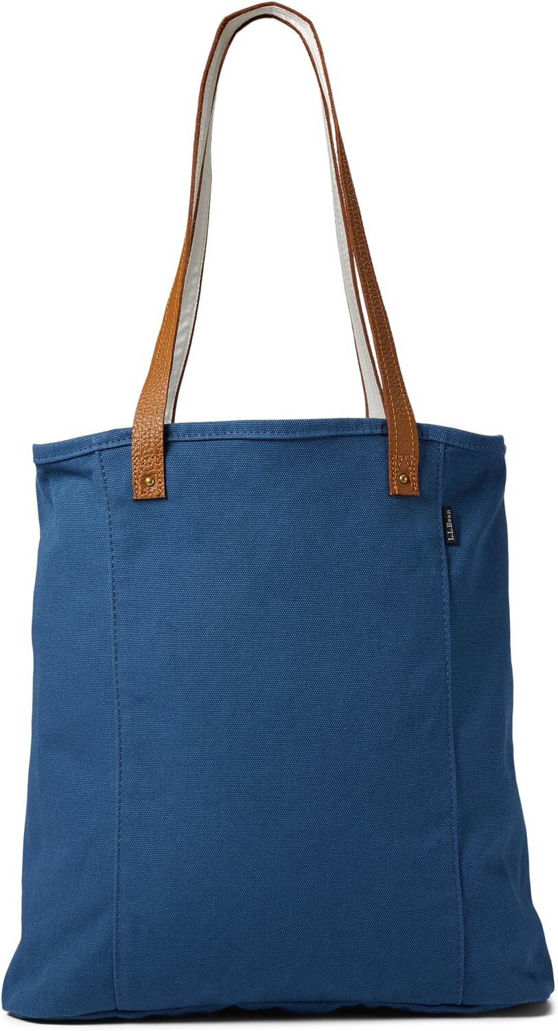 

Сумка-тоут Essential с кожаной ручкой L.L.Bean, цвет Bright Mariner/Sail Cloth