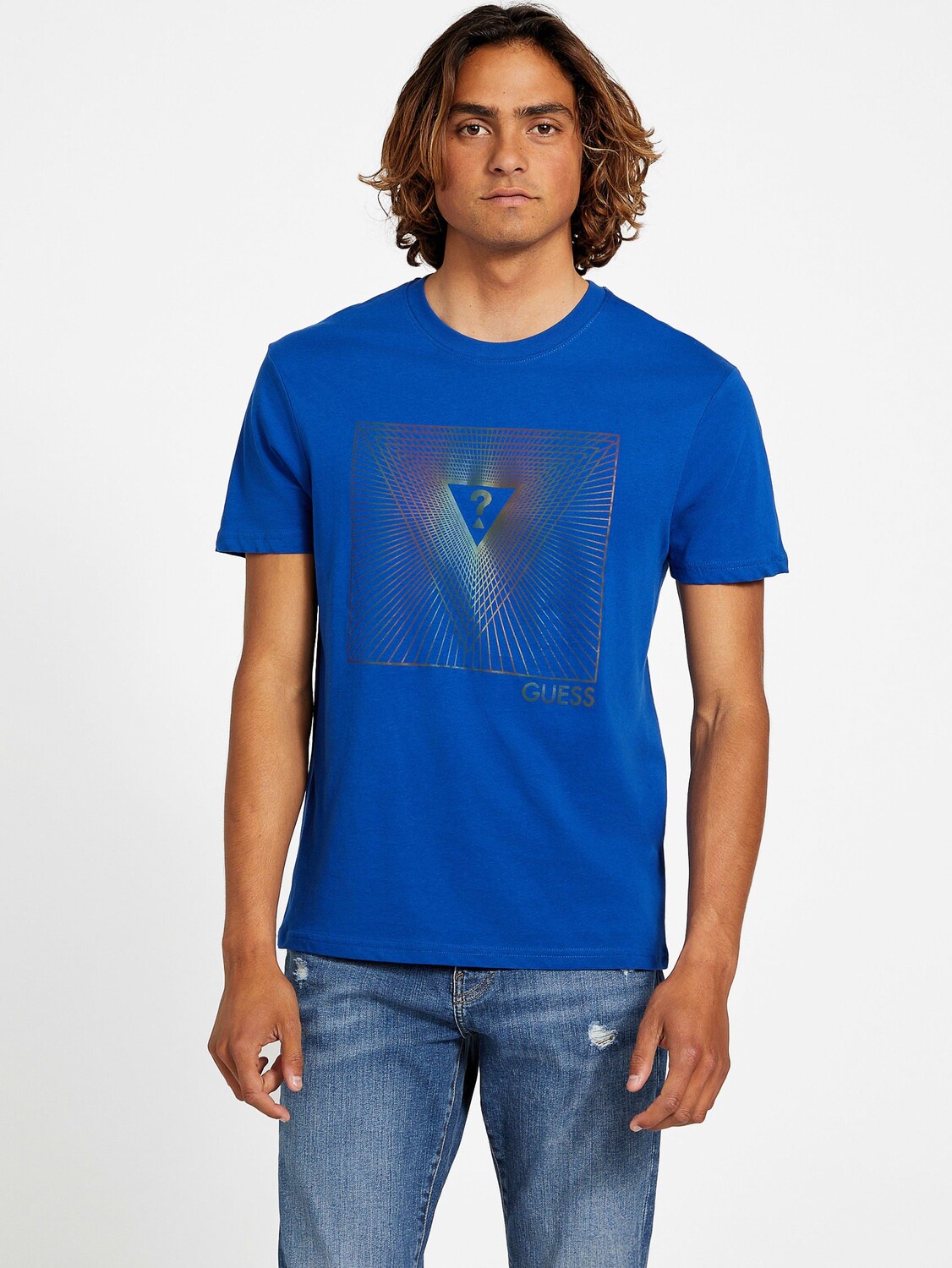 

Эко-футболка с логотипом Garry Guess Factory, цвет Surfing Blue