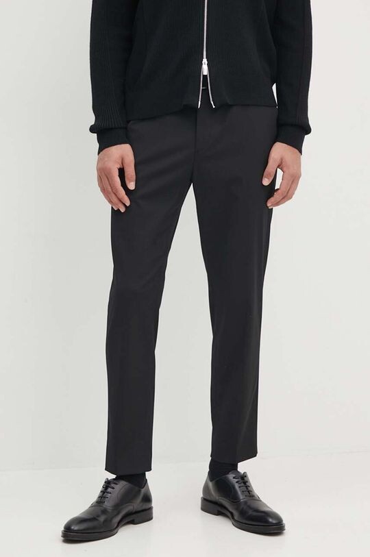 

Брюки из смесовой шерсти Calvin Klein, черный