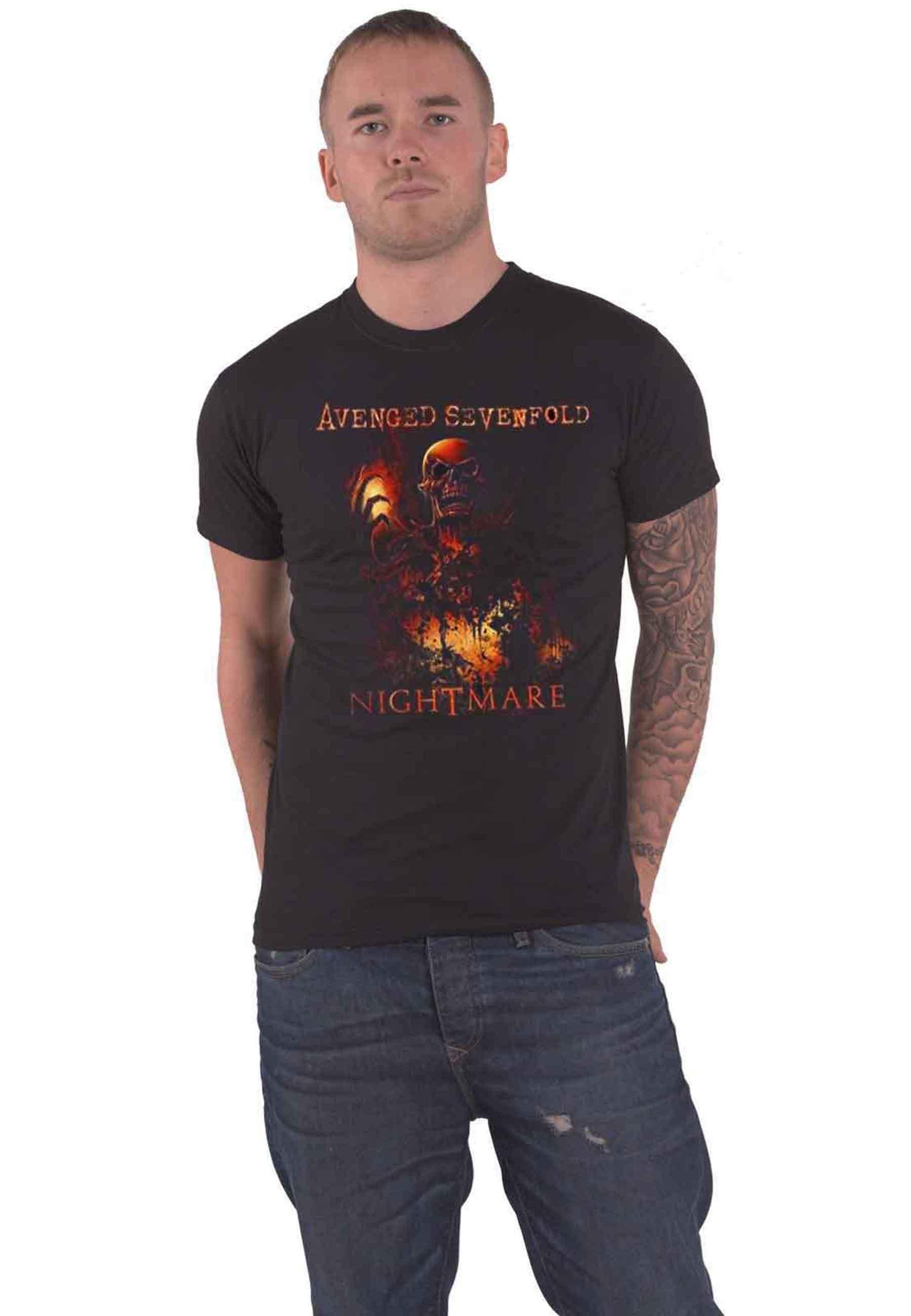 Футболка внутренней ярости Avenged Sevenfold, черный кружка черная музыка метал avenged sevenfold шэдоус синистер вендт the rev 9951