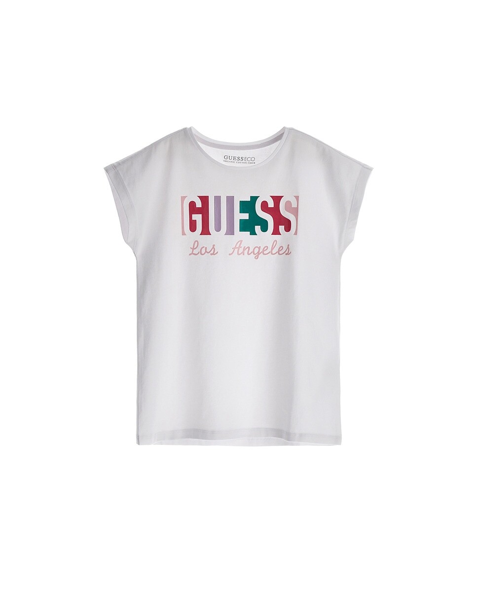 

Футболка Guess для девочки с коротким рукавом Guess, белый