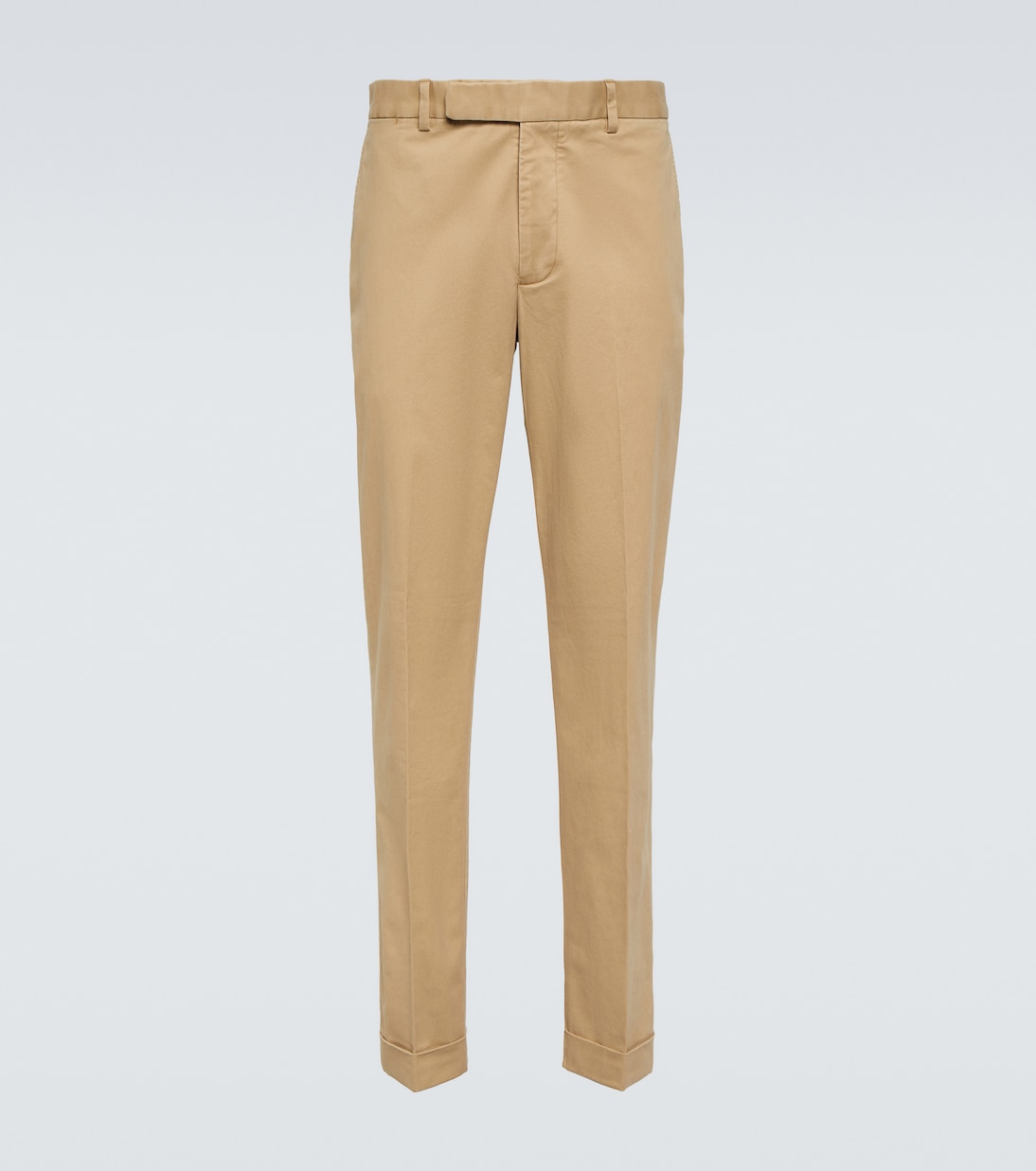 Прямые брюки из смесового хлопка Polo Ralph Lauren, бежевый