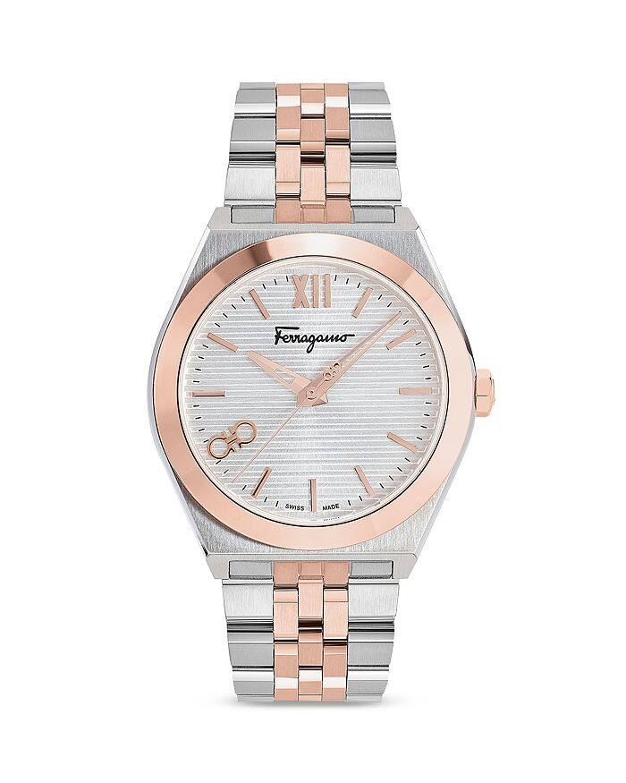 

Часы Ferragamo Vega New двух ные из нержавеющей стали, 40 мм