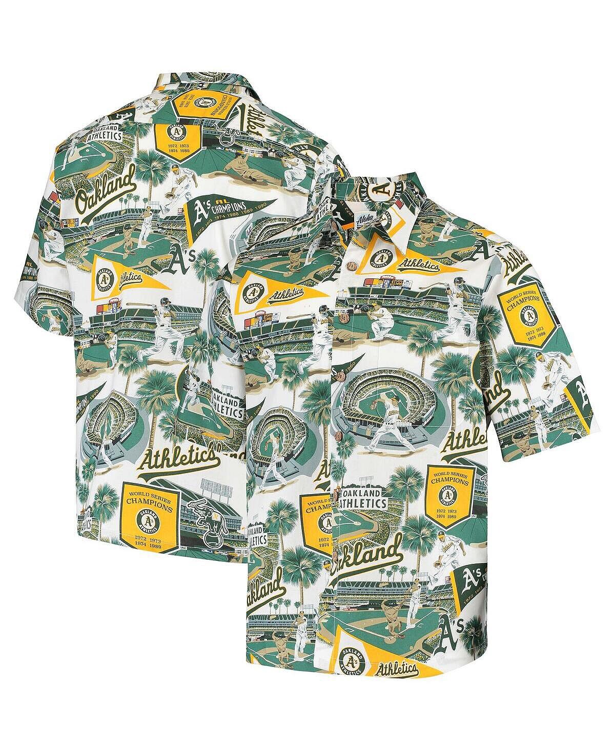 

Мужская зеленая рубашка на пуговицах Oakland Athletics Scenic Reyn Spooner