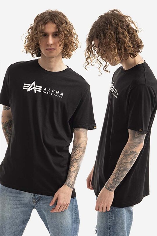 

Комплект из 2 хлопковых футболок Alpha Label T (2 шт.) Alpha Industries, черный