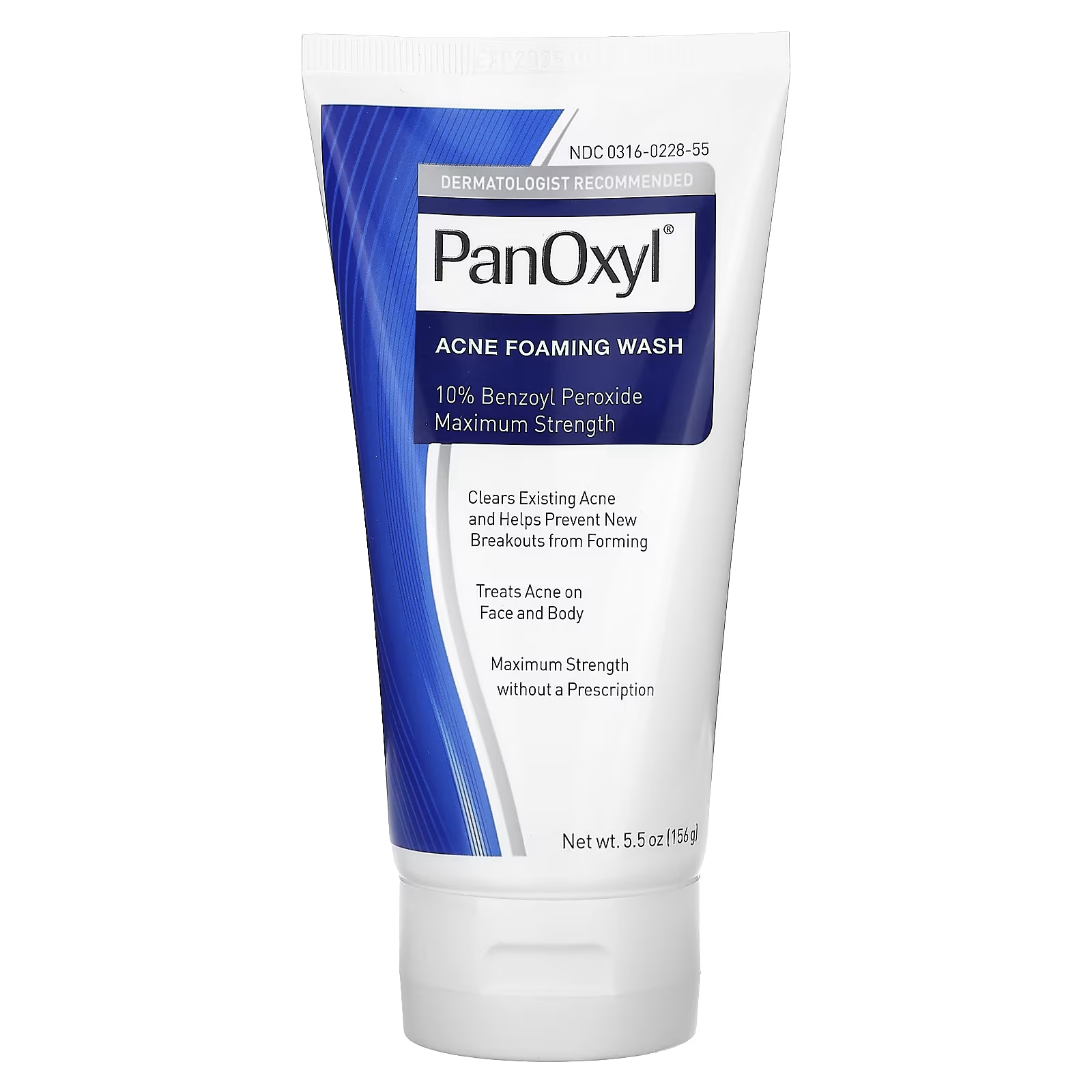 Пенка для умывания PanOxyl от прыщей, 156 г средство увлажняющее panoxyl panoxyl am spf30 для контроля жирности 48 г