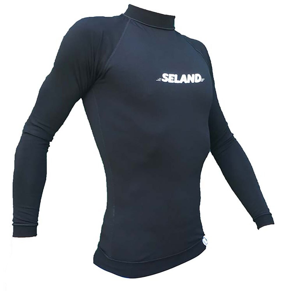 

Футболка с длинным рукавом Seland Elastan, черный