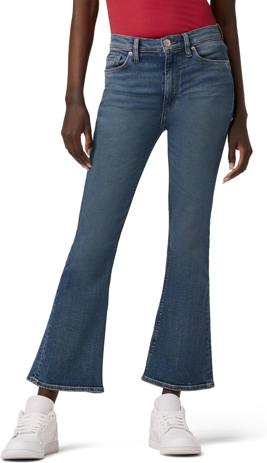 

Джинсы Barbara High-Rise Bootcut Crop in Scenic Hudson Jeans, цвет Scenic