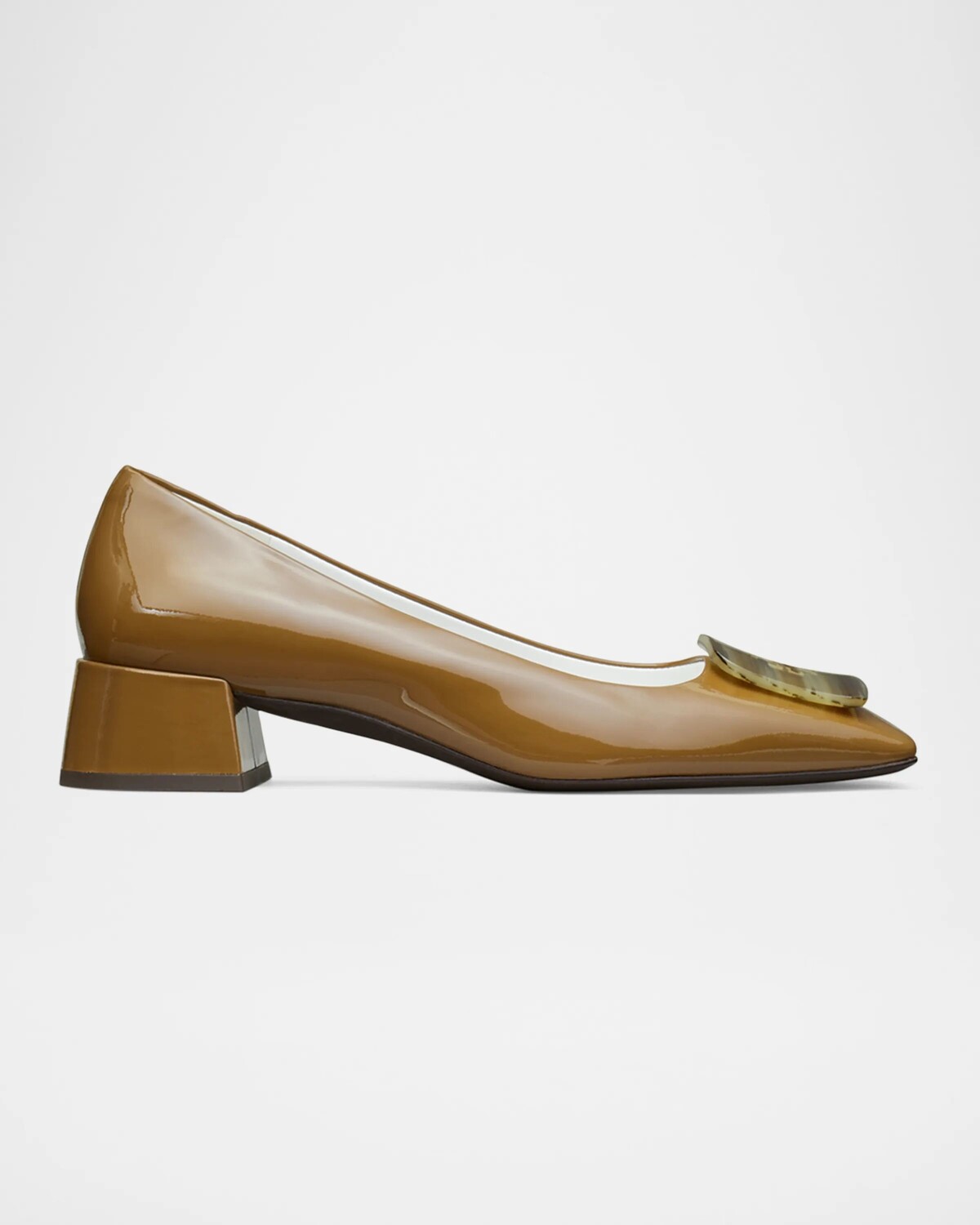 

Туфли с патентной пряжкой Georgia Tory Burch, цвет Almond Oats