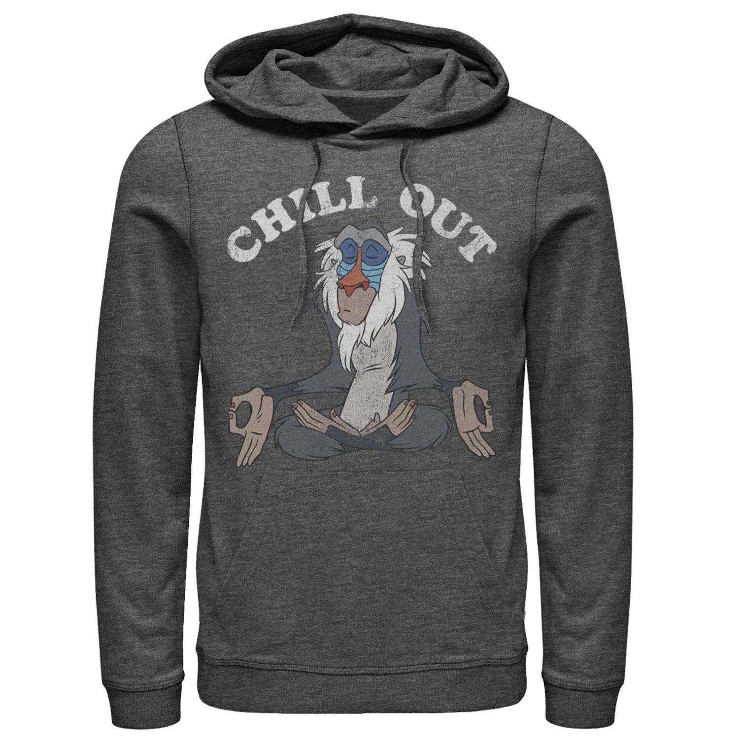 

Мужской пуловер с капюшоном для медитации Disney Disney Rafiki Chill Out Licensed Character