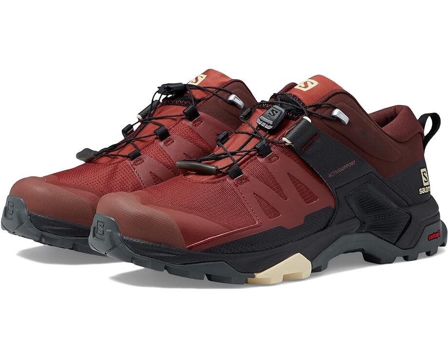 

Походные ботинки Salomon X Ultra 4 GTX, цвет Madder Brown/Black/Bleached Sand