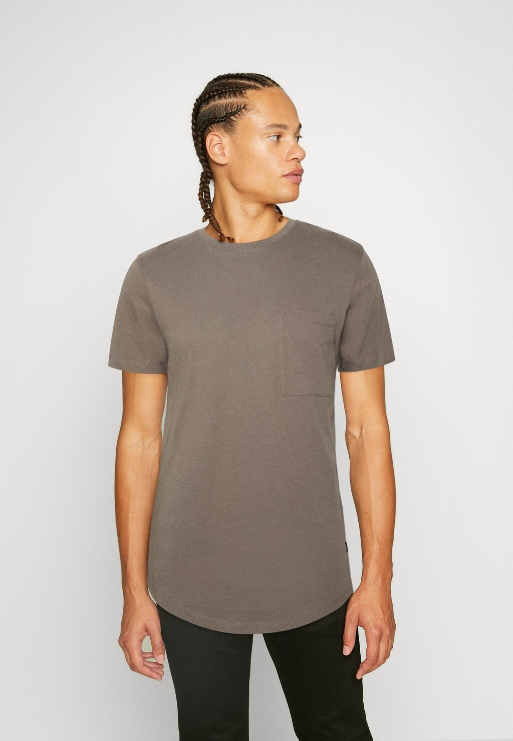 

Базовая футболка JJENOA POCKET TEE CREW NECK Jack & Jones, цвет light brown