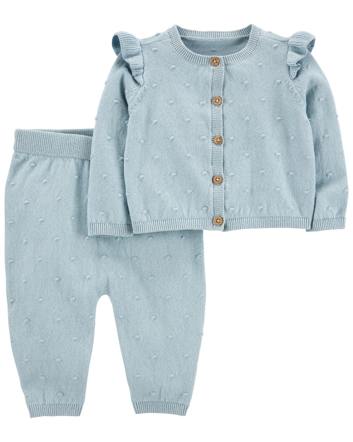 

Комплект из двух частей кардигана и брюк Carter's, синий