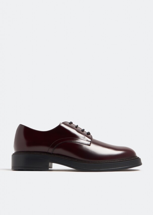 

Туфли Tod'S Derby, бордовый, Красный, Туфли Tod'S Derby, бордовый