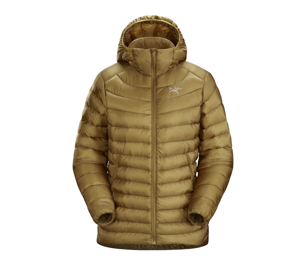

Пуховик женский Arcteryx Cerium на молнии, золотой