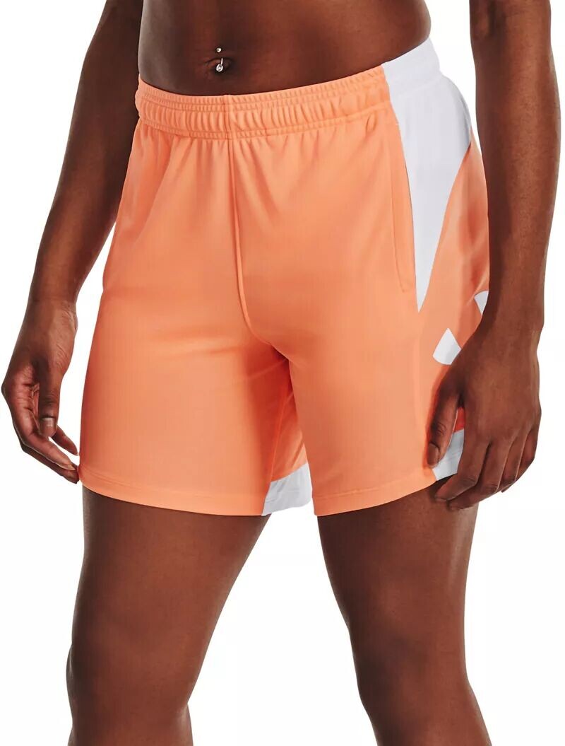 

Женские баскетбольные шорты Under Armour Baseline, оранжевый
