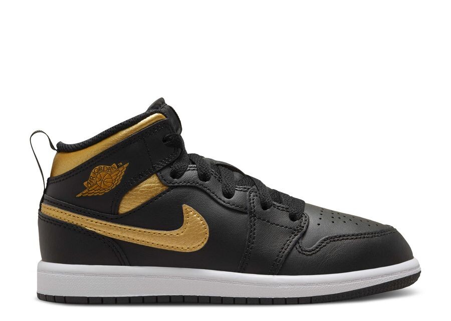 

Кроссовки Air Jordan Air Jordan 1 Mid PS, цвет Black Metallic Gold