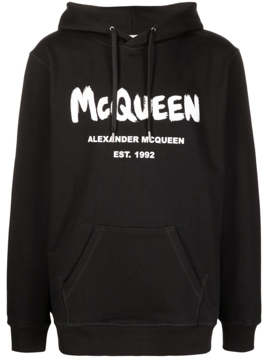 

Alexander McQueen худи McQueen Graffiti с логотипом, черный