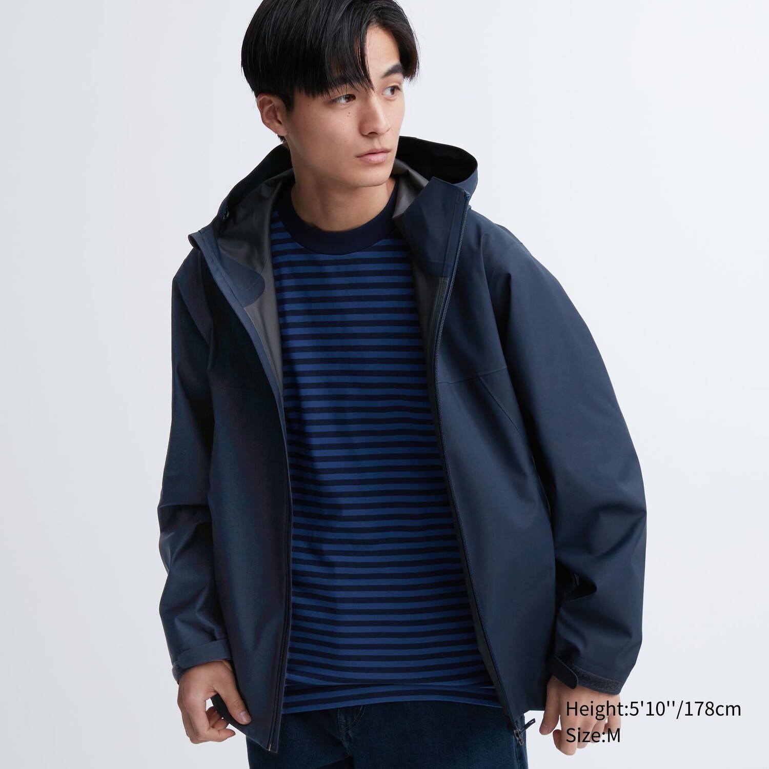 

Парка Blocktech 3D Cut Uniqlo, темно-синий