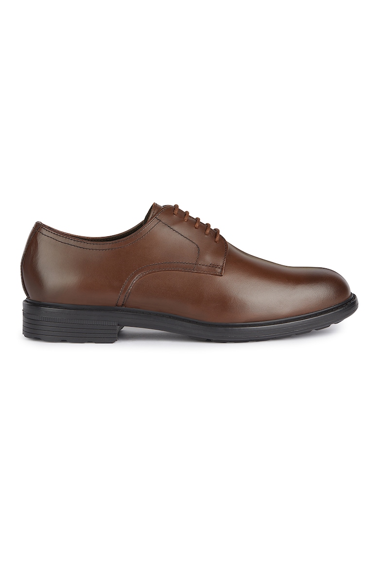 Кожаные туфли со шнурками Geox, коричневый кожаные туфли со шнурками marc o polo коричневый