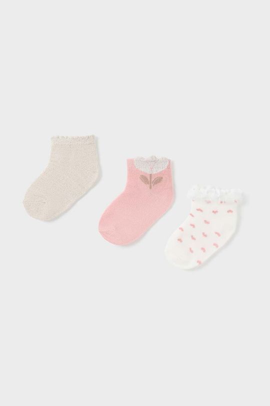 цена 3 пары детских носков Mayoral, розовый