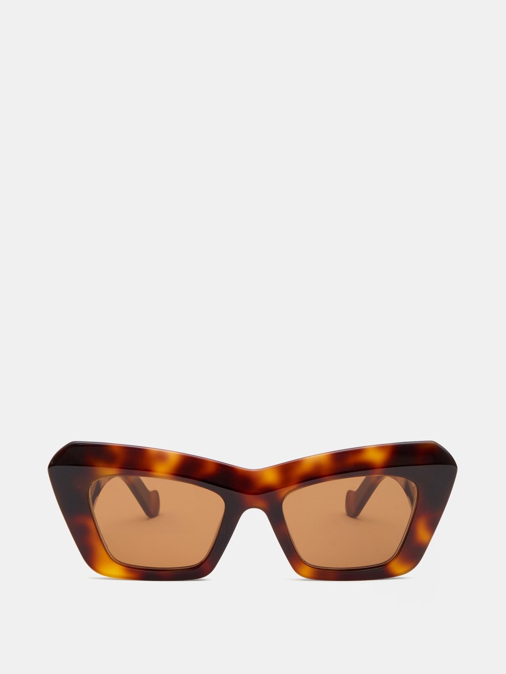 Солнцезащитные очки anagram «кошачий глаз» черепаховой расцветки из ацетата LOEWE, коричневый цена и фото