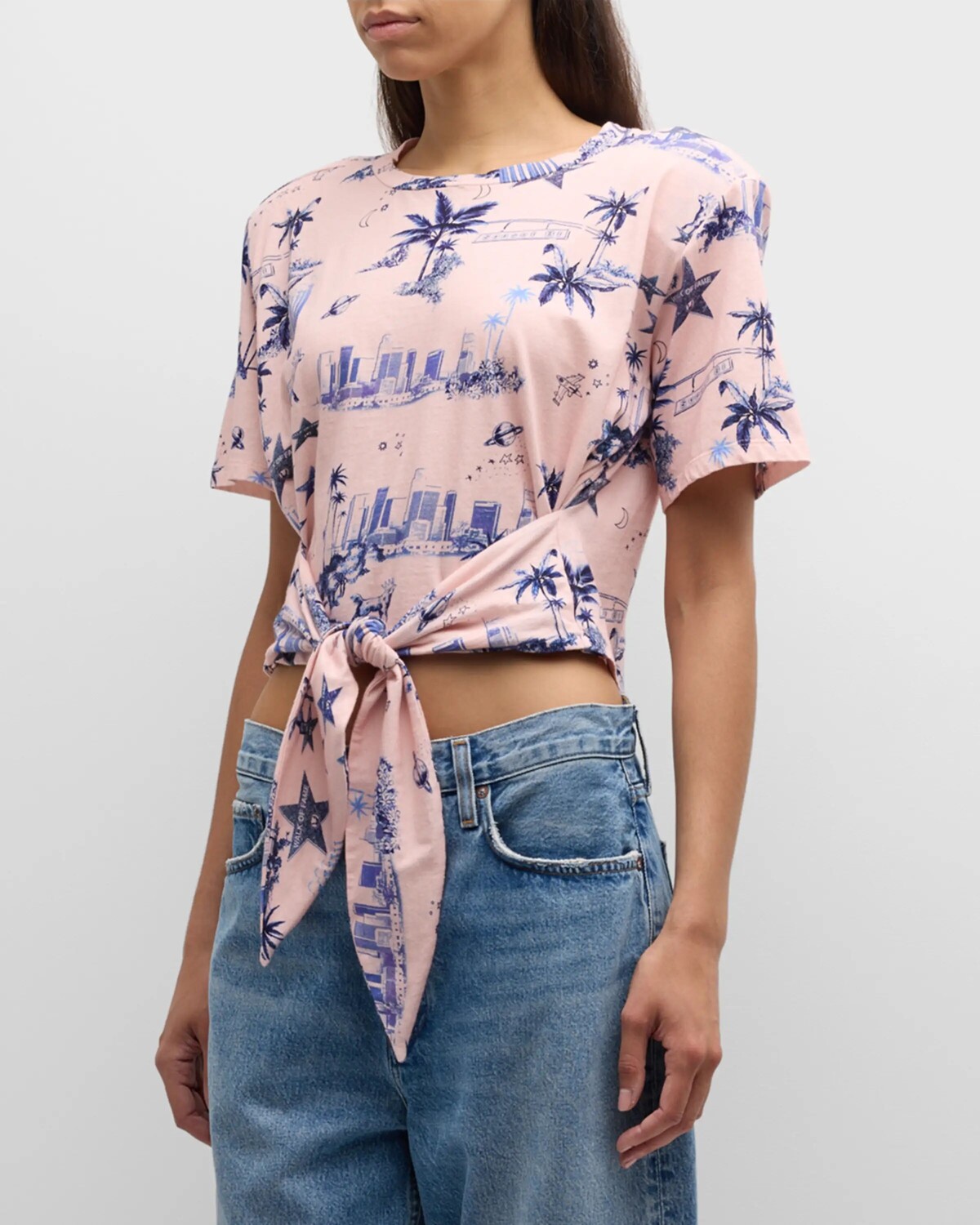 

Футболка «Все связаны» Le Superbe, цвет Pink La Toile