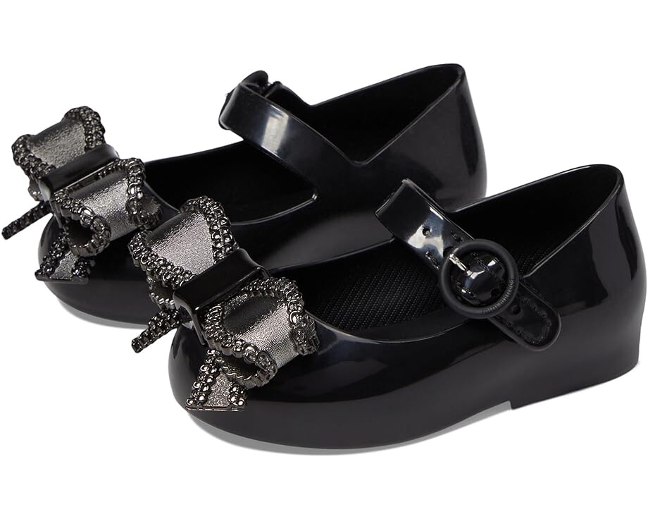 Балетки Mini Melissa Sweet Love IV BB, цвет Black/Dark Grey