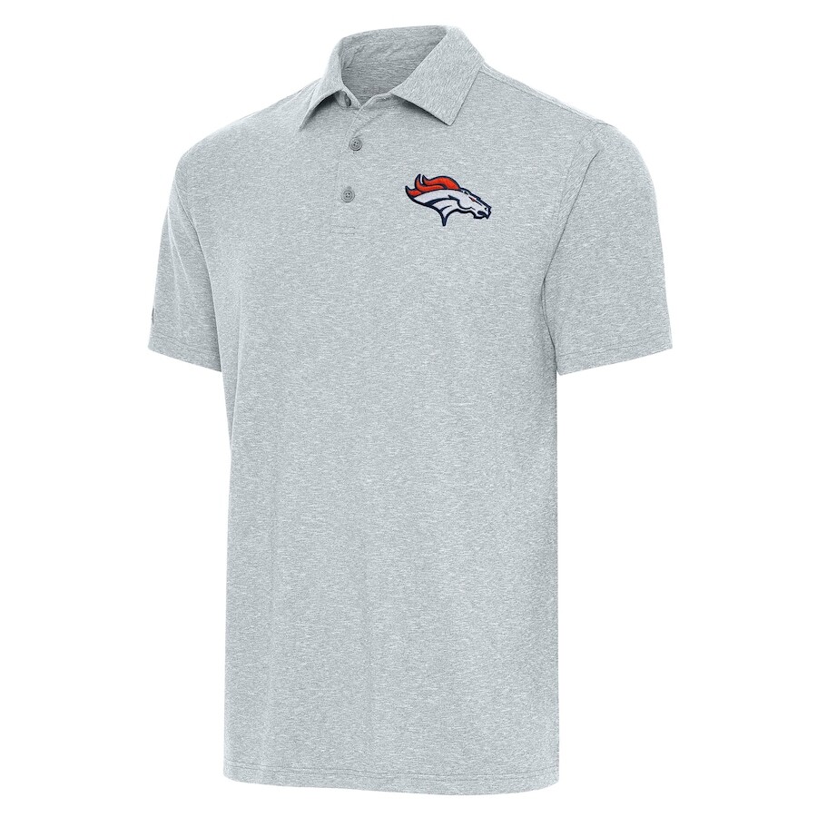 

Поло с коротким рукавом Antigua Denver Broncos, серый