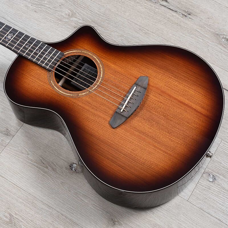 

Акустическая гитара Breedlove Premier Concert CE Acoustic Electric Guitar, Redwood Top, Edgeburst