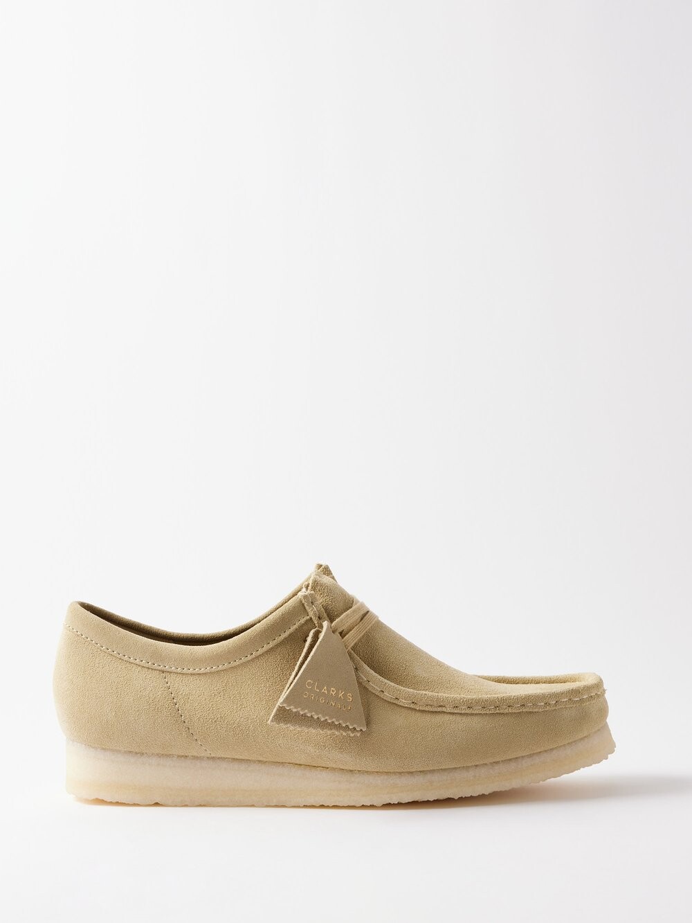 

Замшевые ботинки wallabee Clarks, бежевый