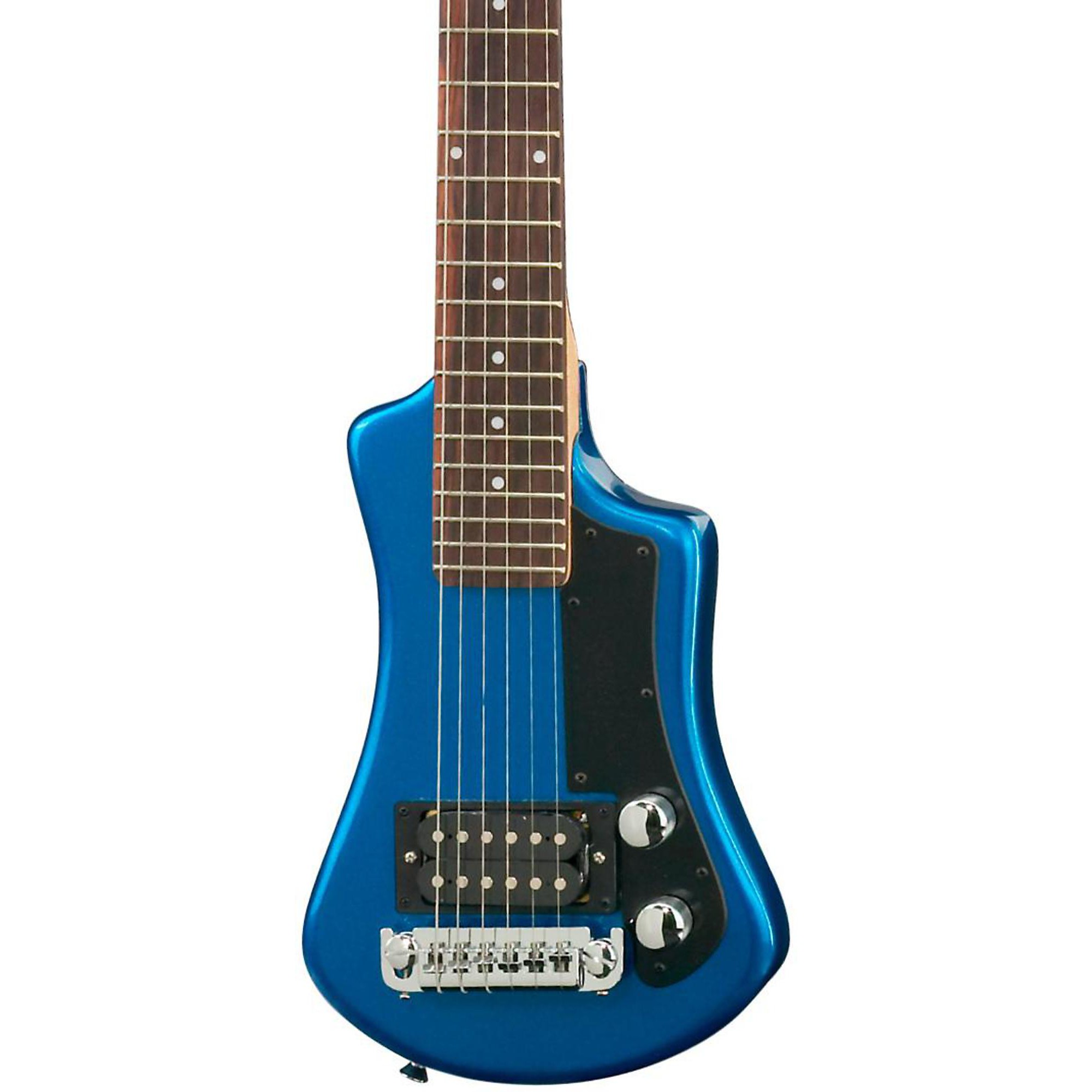 Электрическая дорожная гитара Hofner Shorty, синяя