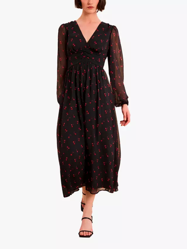 

Платье OMNES Gabriella Cherry Print, черный
