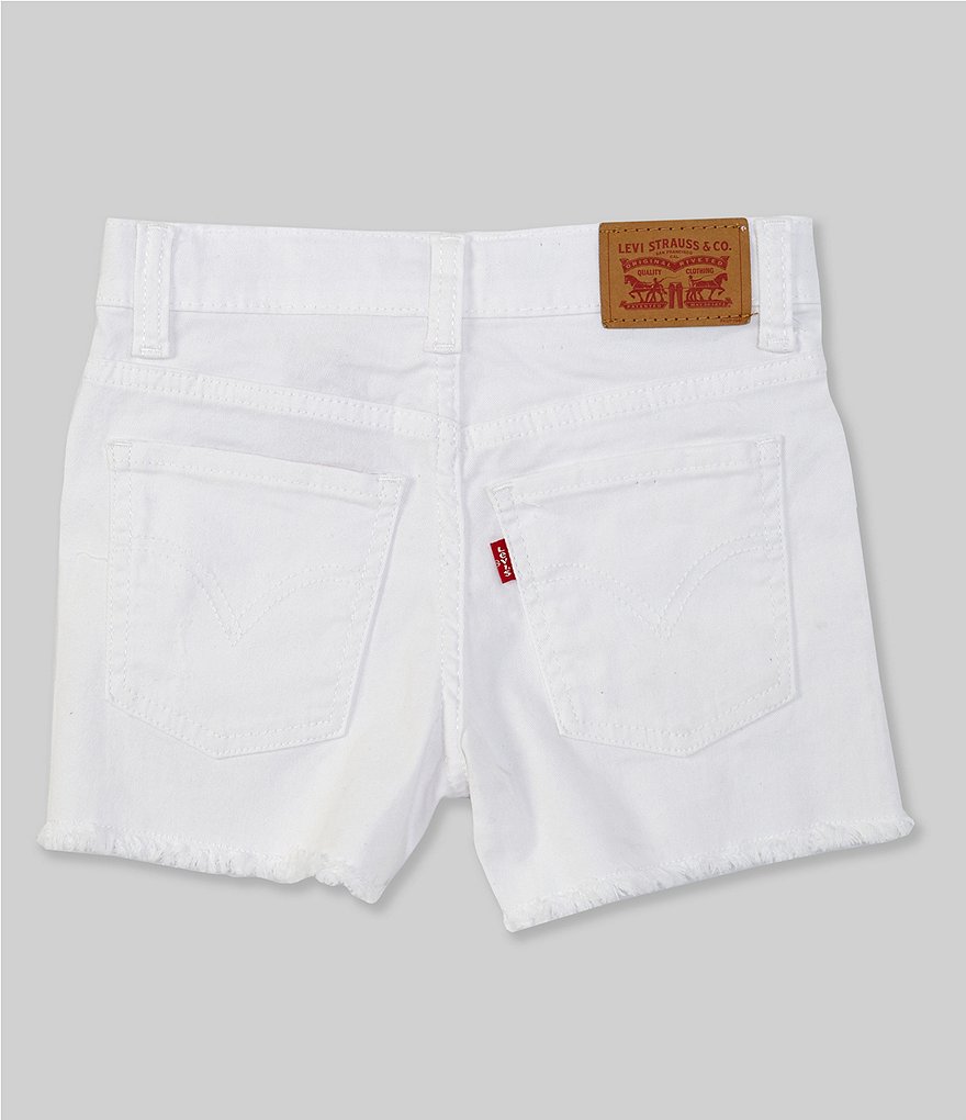 Короткие джинсовые шорты Levi's для больших девочек 7–16 лет, белый цена и фото