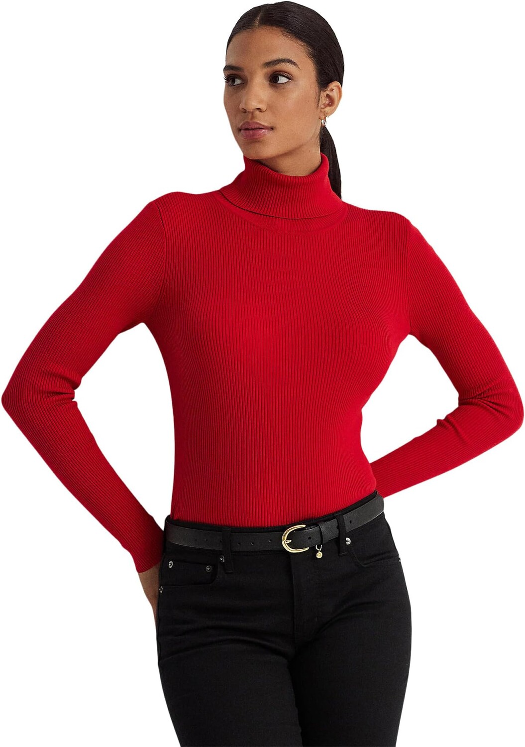 

Свитер Lauren Ralph Lauren Petite Turtleneck Sweater, цвет Martin Red