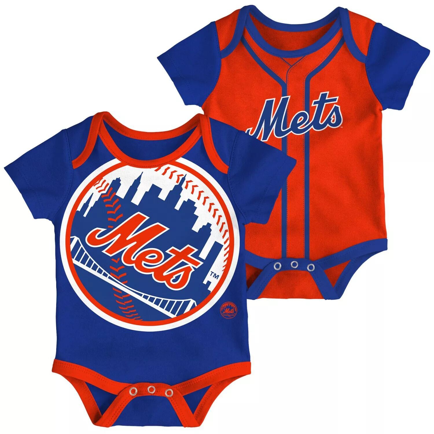 

Комплект из двух боди Infant Royal/оранжевый New York Mets Double Outerstuff